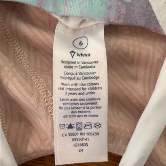 Ivivva kids size 6 tank top - Picture 3 of 3